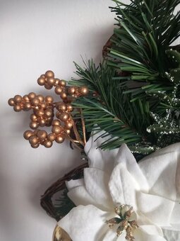 Vianočná umelá dekorácia Stromček 34x30 cm - 7