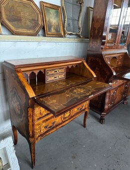 Intarzovaná písacia komoda - 7