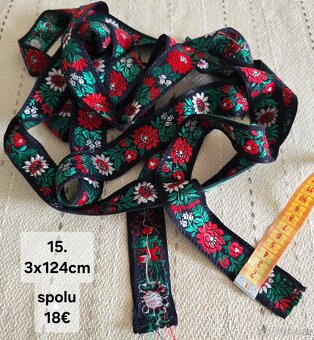 Stary kroj stuhy čepce zápästky - 7