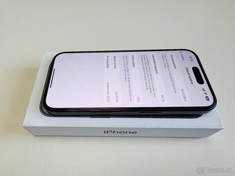 APPLE IPHONE 16 128GB BLACK TOP STAV,ZDRAVIE BATERKY 99% - 7