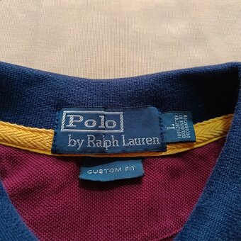 Polo Ralph Lauren bordová polokošeľa s dlhým rukávom tričko - 7