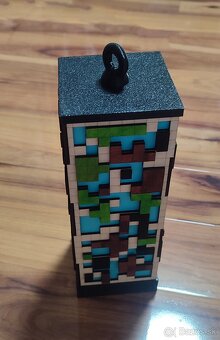 Dekoratívna nabijateľná LED lampa s motívom Minecraft/teris - 7