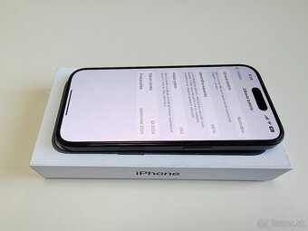 APPLE IPHONE 16 128GB BLACK TOP STAV,ZDRAVIE BATERKY 99% - 7
