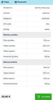 LAPAČ HMYZU ARDES   - KOMÁRE , MUCHY - 7