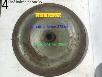 Kladky závesné a plné kolesá na vozíky - 7