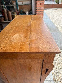 Dubová veľká komoda šuflíková - 7