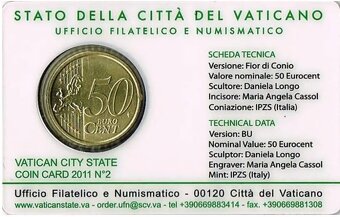 Vatikan Papez Frantisek CoinCard 50 euro cent - 7