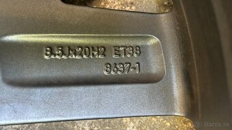 2 ks originálnych hliníkových diskov SEAT Tarraco FR – 20" - 7