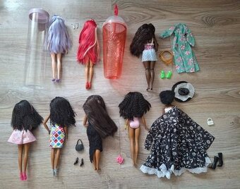 Nová bábika Barbie Extra, Color Reveal, černoška - 7
