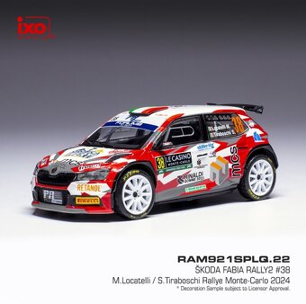 Modely Škoda Fabia Rally2 1:43 IXO - 7