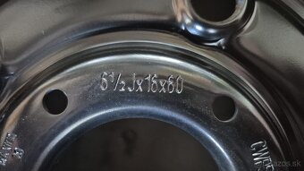 Plechové disky 5x160 r16 ET60 Transit Custom - 7