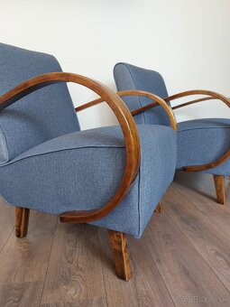 Art Deco kreslá Jindrich Halabala, retro styl - 7