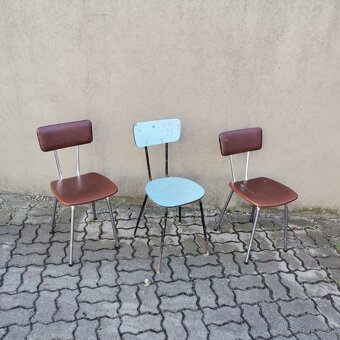 Retro stoličky kovové Vintage - 7