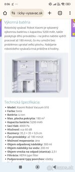 Predám ako nový robotický vysávač xiaomi mop C10 - 7