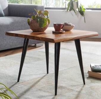 Konferenčný stolík z masívu 110 cm palisander - 7