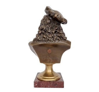 Bronzová busta Rembrandta podľa Carrier-Belleuse - 7