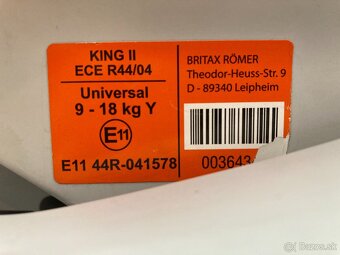 Autosedacka Britax Romer KING II - 7