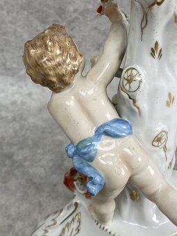 Honosný 4 plamenný porcelánový svietnik - 7