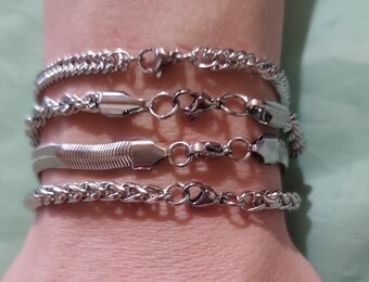 pánske náramky chir.ocel 3 ks - 7