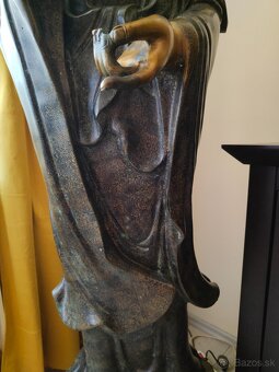 Budha - Starožitná socha Kwan Jin v životnej veľkosti - 7