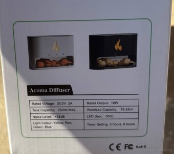 Himalájska soľná aromalampa so zvlhčovačom LED – BIELA - 7