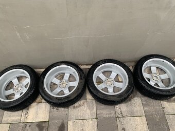 DEZENT elektróny 4x100 R17 + 205/55 R17 zimné pneu Laufen - 7