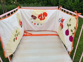 Retro detska postieľka ružová - 7