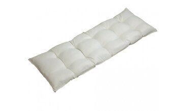 Poduška na lavicu 110-145x45x8 cm krémová antracitová - 7