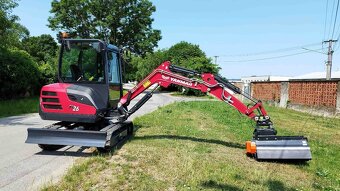 minibager Yanmar SV26 rýpadlo + mulčovač CANGINI mulcher - 7