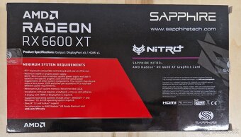 AMD Radeon RX 6600 XT Sapphire Nitro + - 7