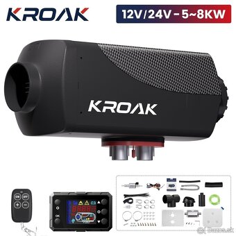 Vynikajúce BlueTooth Nezávislé Naftové Kúrenie až 8kW 12/24V - 7