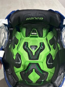 ✅ HOKEJOVÁ PROFI PRILBA - BAUER HYPERLITE = M - L - BLUE ✅ - 7