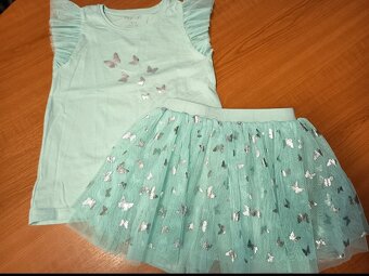 Nová dievčenská bavlnená suprava 122/128 - 7