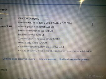 Notebook Dell Vostro 3500 i5-8265U / 8GB RAM / 256GB SSD - 7