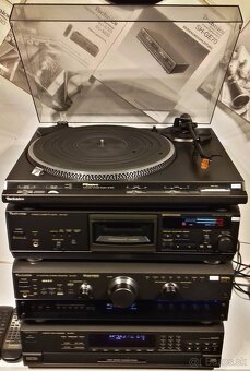 Zostava TECHNICS gramofon, tape deck, receiver, 5x CD = X03 - 7