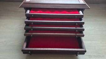 Drevená kazeta na 100 ks mincí - 7