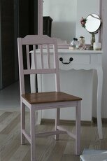Ružová vidiecka stolička - 7