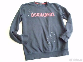 Dsquared pánska mikina tmavomodrá L-XL - 7