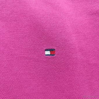 Tommy Hilfiger ružová polokošeľa krátky rukáv malinová M - 7