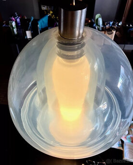 Závesná lampa od Carla Nasona pre Mazzega - priehľadné murán - 7