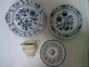 taniere porcelánové, miska a šálka - 7