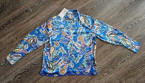 Damska bluzka XL - eco aware, znacka Reserved, nova_modra - 7