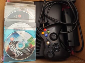 XBox 360 Slim, 16GB, zdroj, gamepad + hry - 7