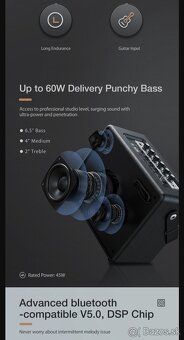 Reproduktor s mikrofónmi +bluetooth+ USB +2x mikrofóny - 7