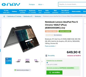 Lenovo IdeaPad Flex 5 Chrome 14IAU7 (Plus) 8GB / 256 GB - 7