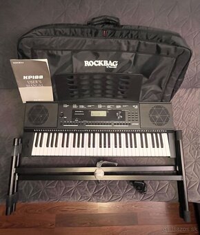Set - Kurzweil KP100 Keyboard, púzdro, stojan - 7