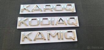 ŠKODA nápisy ČIERNE / CHROMOVE - 7