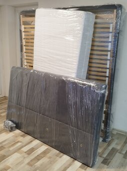 antracitova manzelska postel Fines, 180x200x46 cm - 7