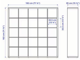 IKEA 5x5 zostava so stolom KALAX LINNMON - 7