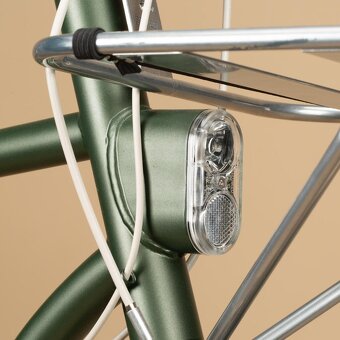 Mestský bicykel Elops 520 s vysokým rámom kaki - 7
